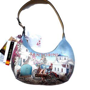 Nicole Lee "Santorini" Crescent Shoulder Bag